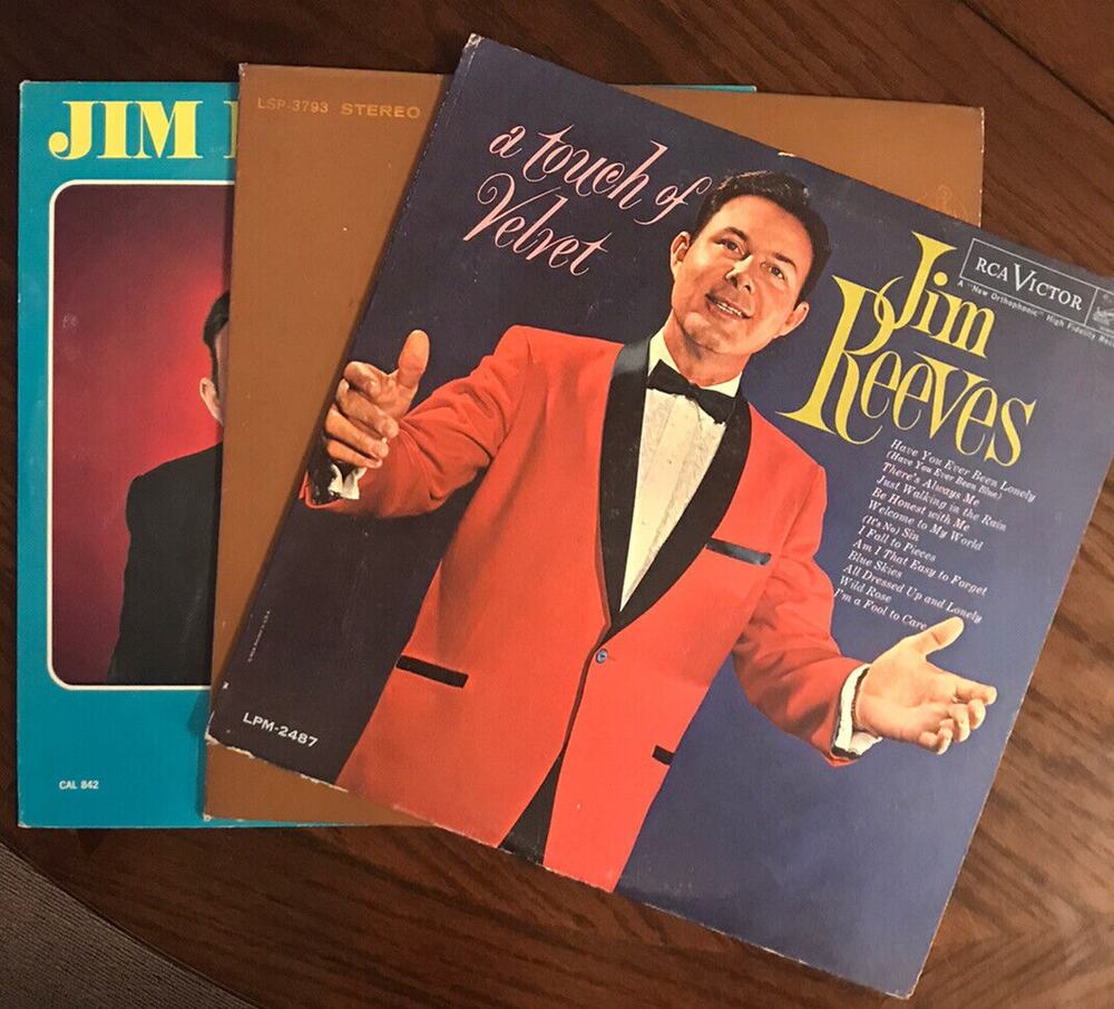 Jim Reeves LP Lot Of 3 Touch Of Velvet Blue Side Of Lonesome Have I Told You